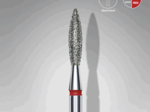 Foret diamanté « Flamme », Rouge, diamètre tête 2.3mm, partie active 10mm