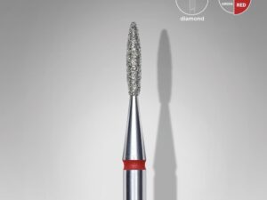 Foret diamanté « Flamme », Rouge, Diamètre tête 1.6mm, partie active 8mm